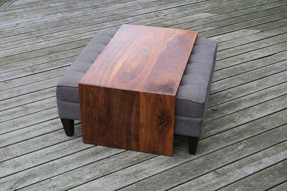 Over ottoman dark oak table | Diy ottoman coffee table, Square ottoman ...