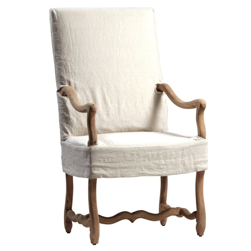 Pascal arm chair | Dining room chair slipcovers ...