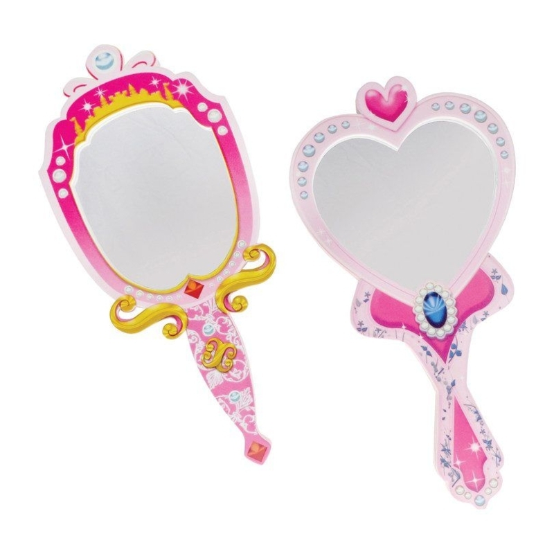 Pink Princess Hand Mirror Set for Kids' Rooms