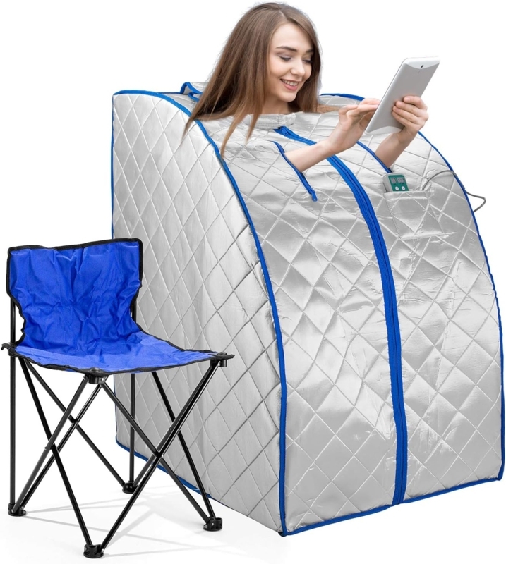 Portable Infrared Personal Spa with Folding Chair