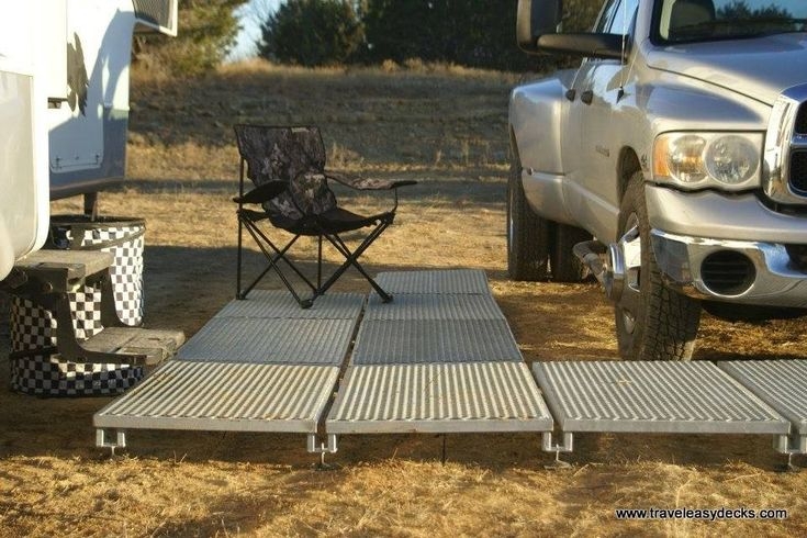 Portable Outdoor Deck Panels for Easy Camping Setup