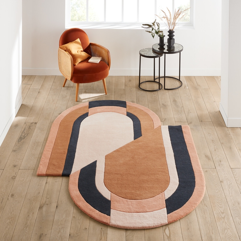 Prospera asymmetric wool rug multi-coloured La Redoute Interieurs | La ...