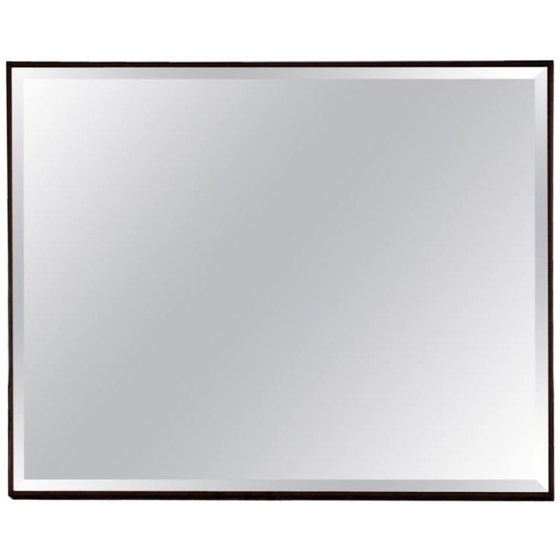 Rectangular Mid Century Italian Brass Framed Mirror at 1stDibs