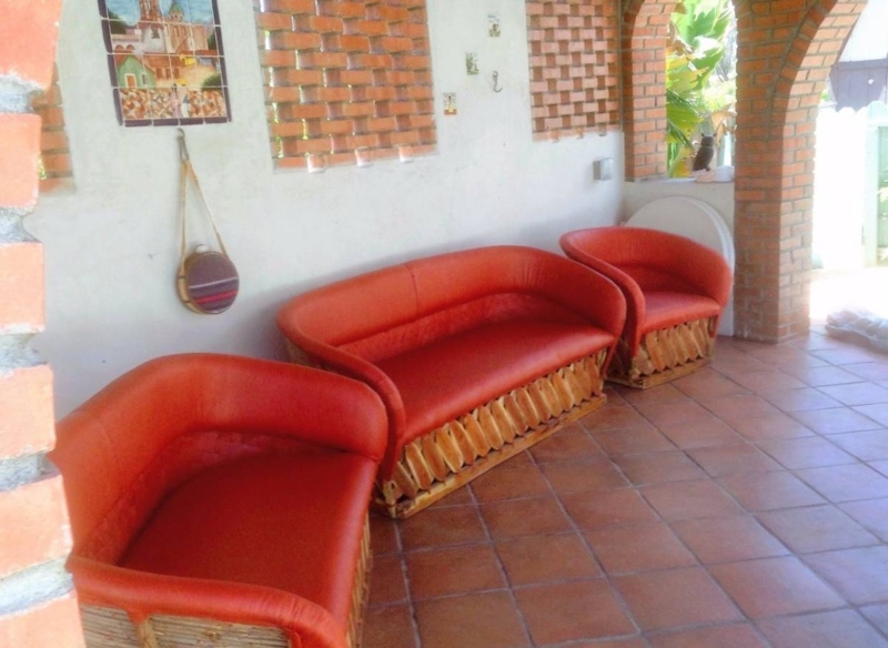 Rustic Equipales Mexican Patio Furniture Set