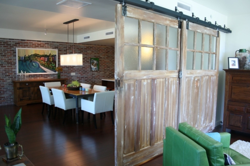 Rustic Sliding Barn Door Room Divider Ideas