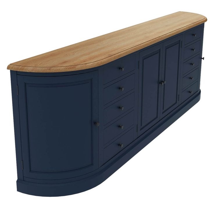 Rustic Solid Wood Extra Long Buffets & Sideboards Cabinet | Extra long ...