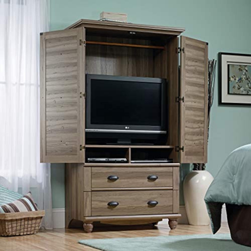 Rustic Wooden Armoire TV Cabinet for Bedroom