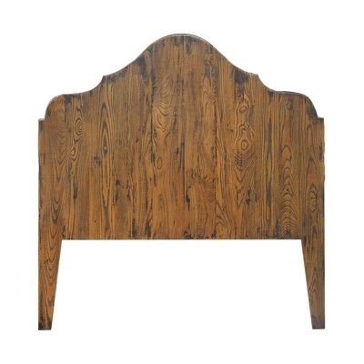Rustic Wooden Farmhouse Headboard with Elegant Arch