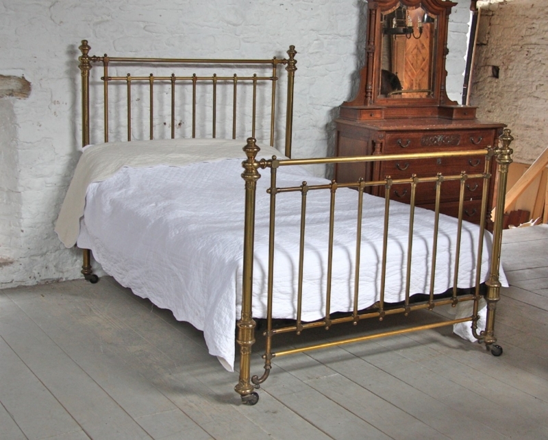 Solid Brass Vintage Winfield King Size Bed Frame