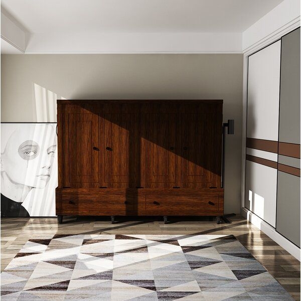 Space-Saving Caribou Queen Murphy Bed with Mattress
