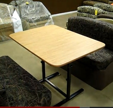 Space-Saving Folding Dinette Table for Toy Hauler RV