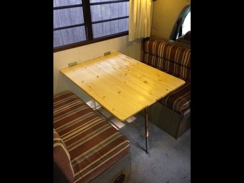 Space-Saving Folding Table Design for RV Interiors