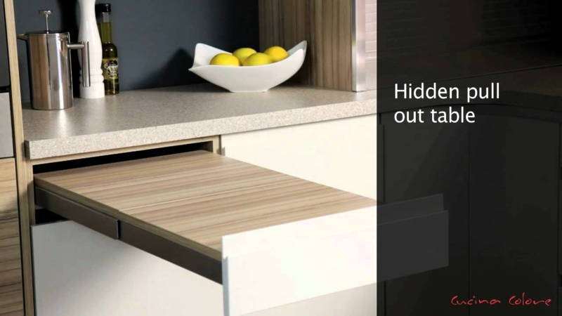 Space-Saving Hidden Pull-Out Kitchen Table