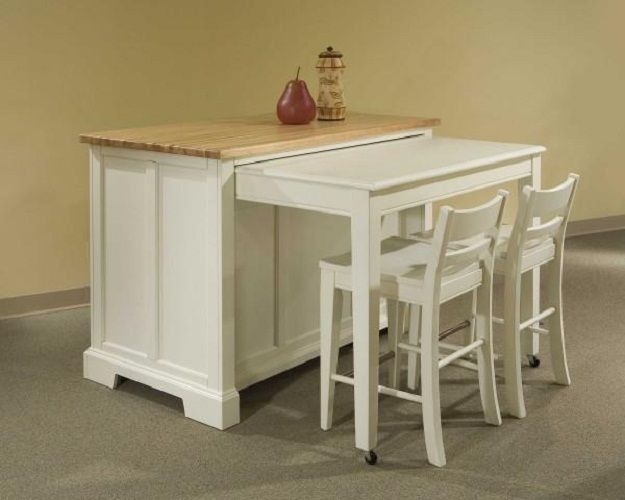 Space-Saving Kitchen Cabinet with Pull-Out Table