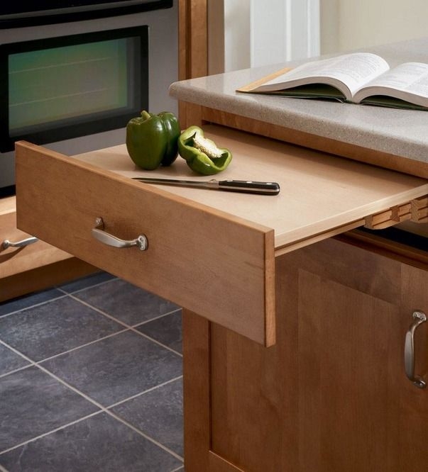 Space-Saving Pull-Out Kitchen Table Design