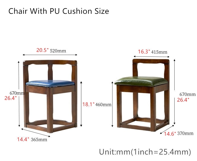 Space Saving Solid Wood Nesting Dining Table and Chairs Set  SPS FURNTIURE