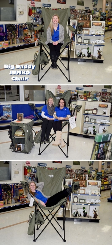 Spacious Big Daddy Plush Folding Chair for Comfort