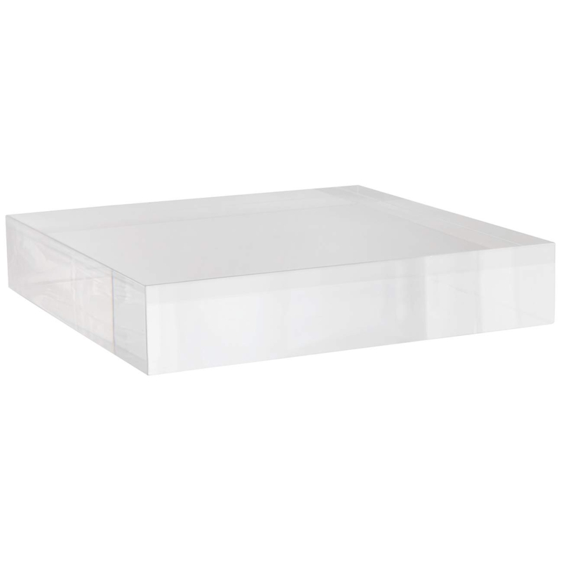 Square Acrylic 8" Wide Pedestal Lamp Riser - #99D38 | Lamps Plus