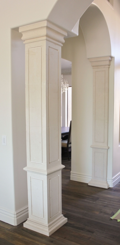 Stone columns add a sense of stability and strength to any environment ...