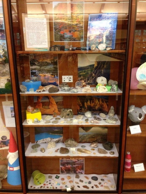 Stunning Rock Collection Display in Glass Cabinet