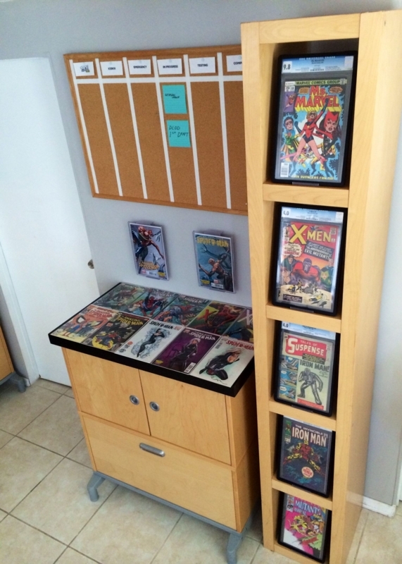 Stylish Comic Book Display Stand and Wall Mount