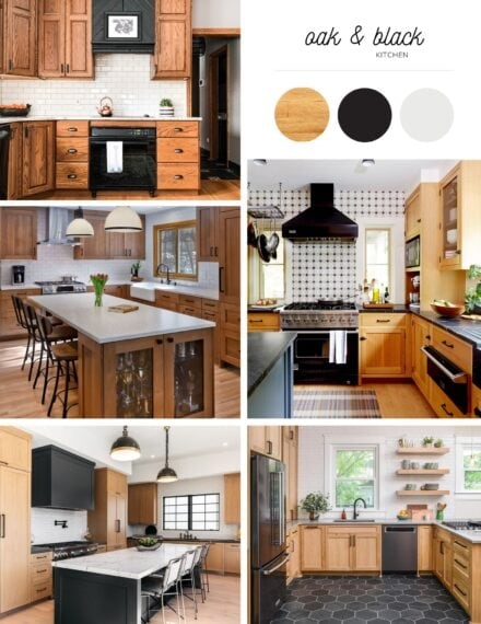 Stylish Kitchen Color Schemes for Oak Cabinets