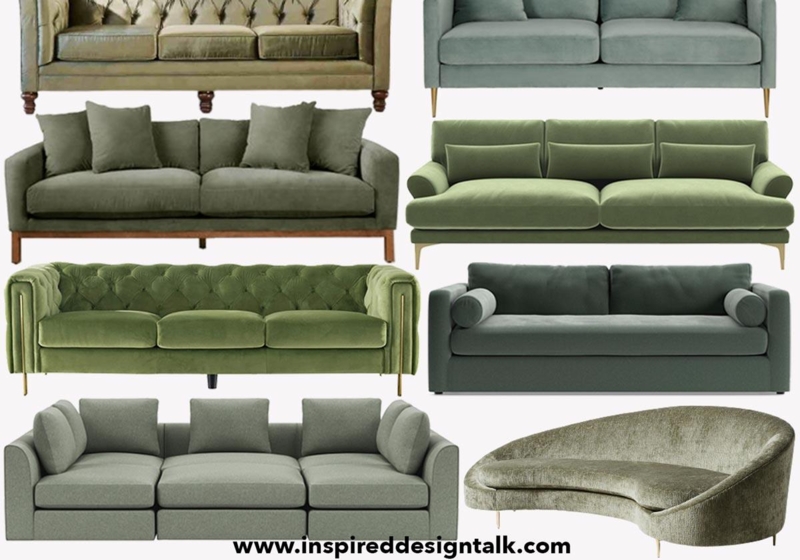 Stylish Sage Green Sofas and Loveseats Collection