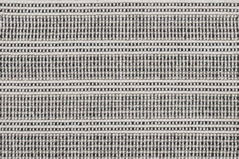 Textured Neutral Striped Brooks Collection Rug