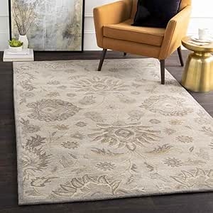 Traditional Beige Floral Area Rug 10x14 Feet