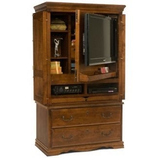 Tv Armoire With Doors And Drawers - Foter