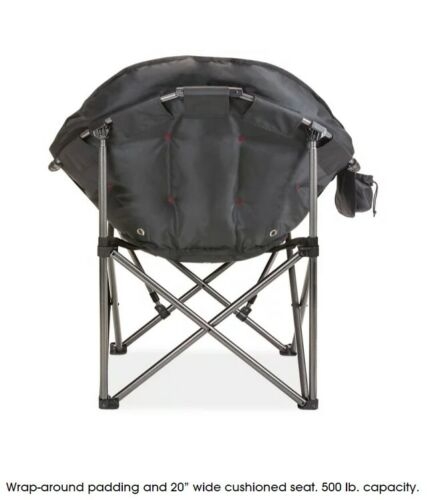 ULINE Oversized Plush Folding Camp Chair with Steel Frame