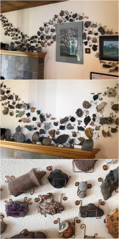 Unique Crystals and Minerals Wall Display Decor