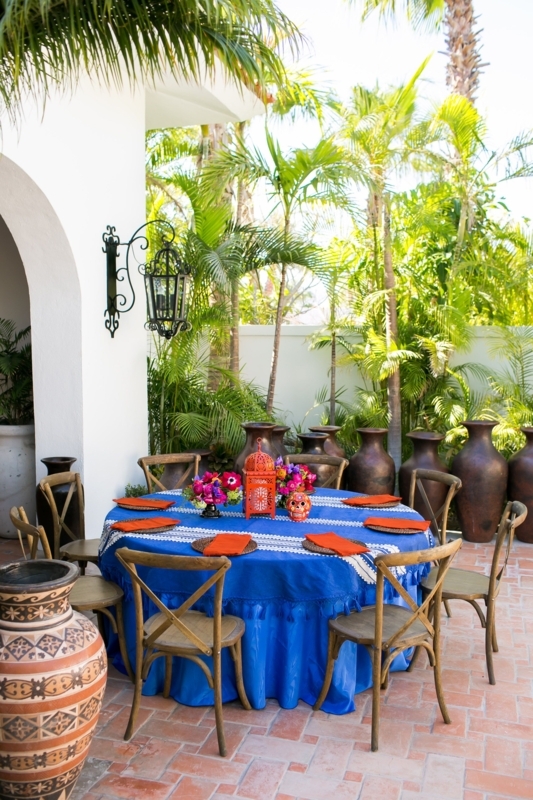 Vibrant Mexican Themed Outdoor Luncheon Decor