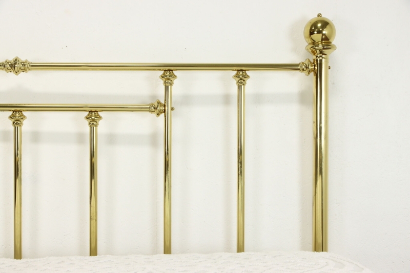 Victorian Solid Brass King Size Farmhouse Bed