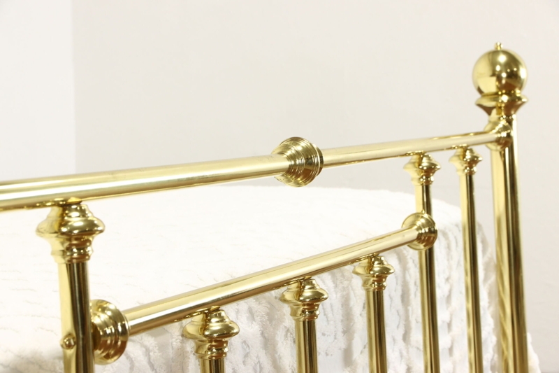 Victorian Solid Brass King Size Farmhouse Bed