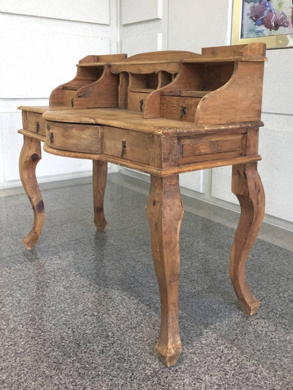 Vintage 20th Century French Country Pine Desk
