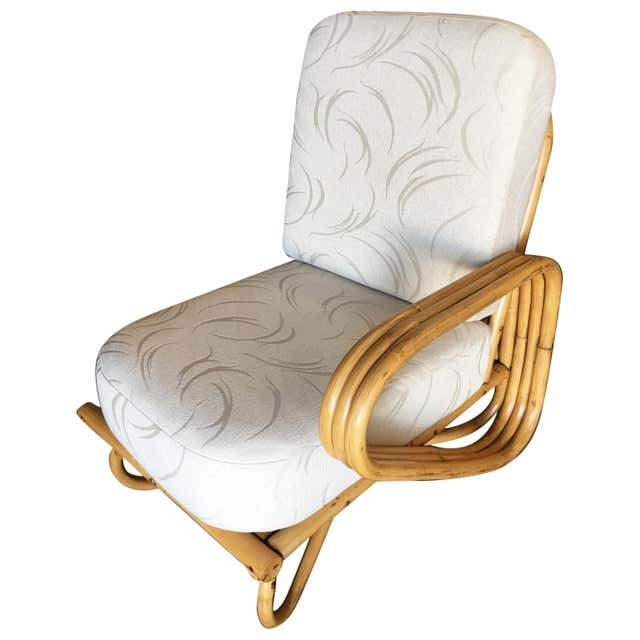 Vintage Large Rattan Big Daddy Lounge Chair