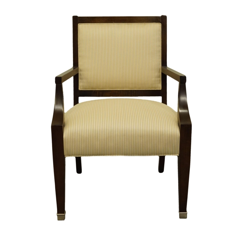 Vintage Lexington Upholstered Accent Chair with Wood Frame