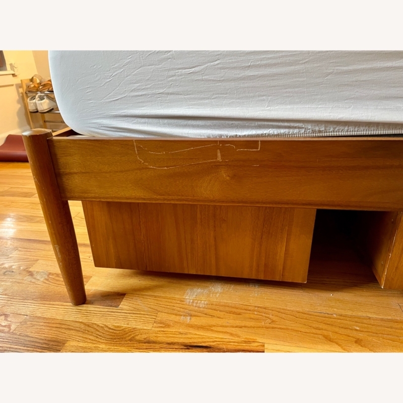 West Elm Mid Century Storage Bed with Drawers