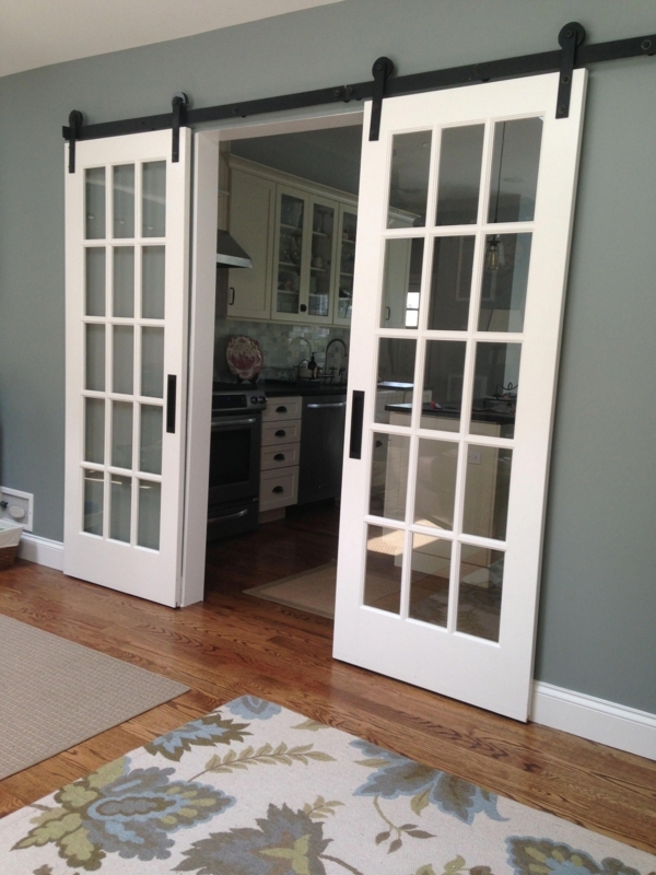 White Sliding French Doors for Modern Interiors