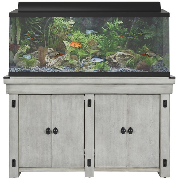 150 Gallon Aquarium with Rustic Oak Stand