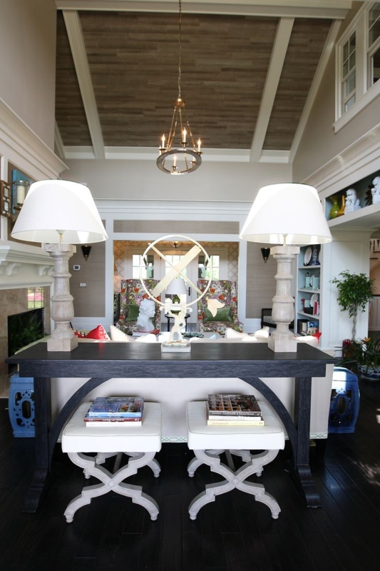 16 best Ottoman under console ideas! images on Pinterest | Console ...