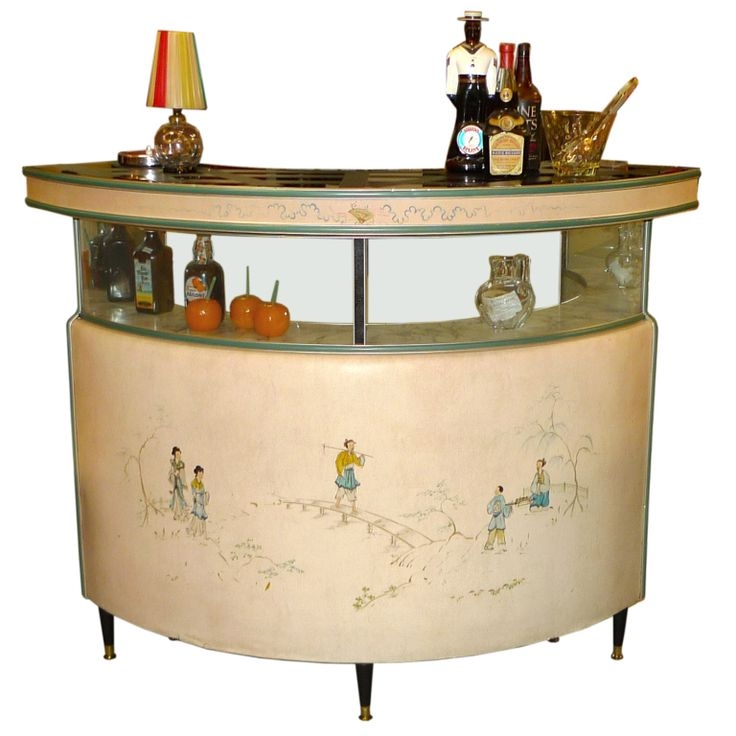 1950's Italian Curved Standing Bar by Umberto Mascagni | Italian bar ...