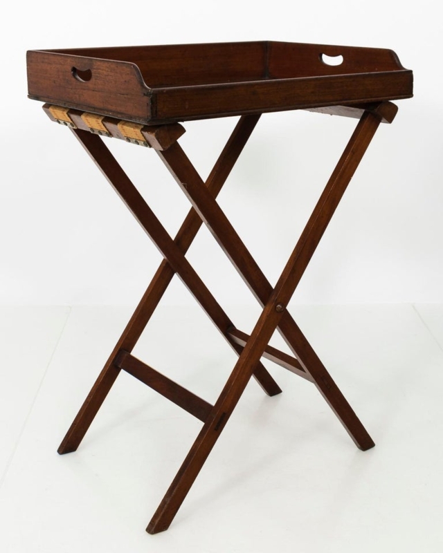 19th Century English Wooden Butler's Tray Table