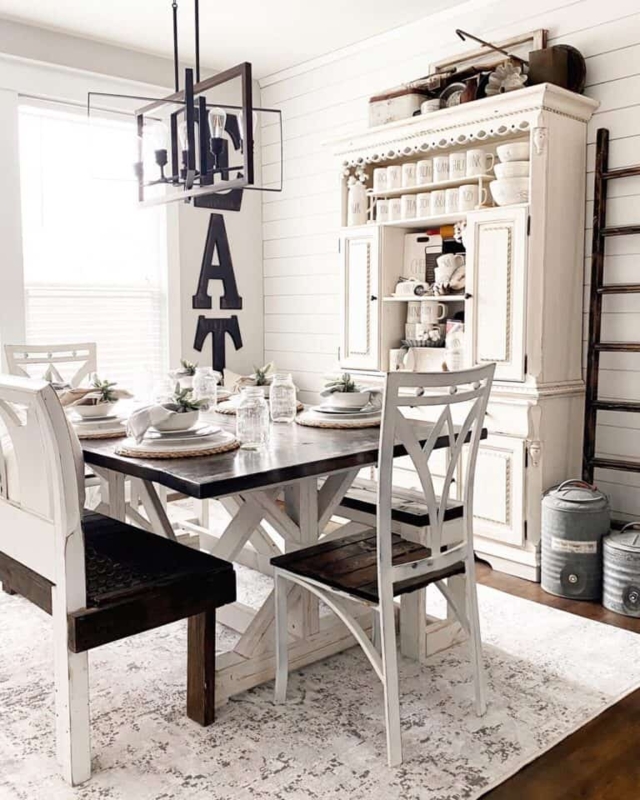 20 Two-Toned Dining Table Ideas for a Cozy Dining Space