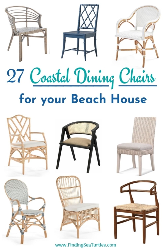 27 Coastal Dining Chairs with Seaside Style | Coastal dining chairs ...