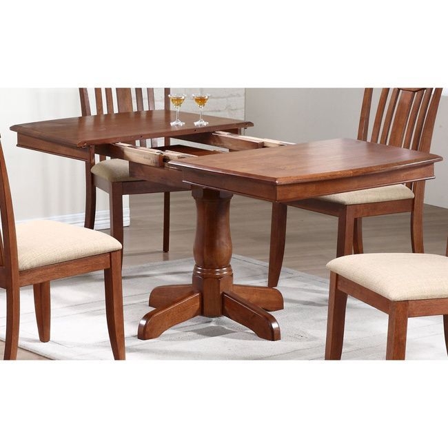 36 Inch Wide Wooden Dining Table with Butterfly Leaf
