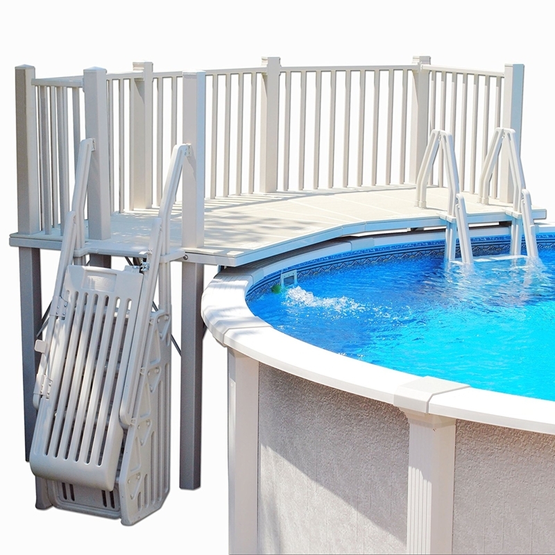 Above Ground Swimming Pool with Resin Deck Kit