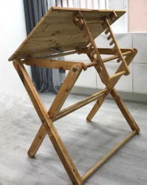 Adjustable Wooden Drafting Table for Creative Workspaces