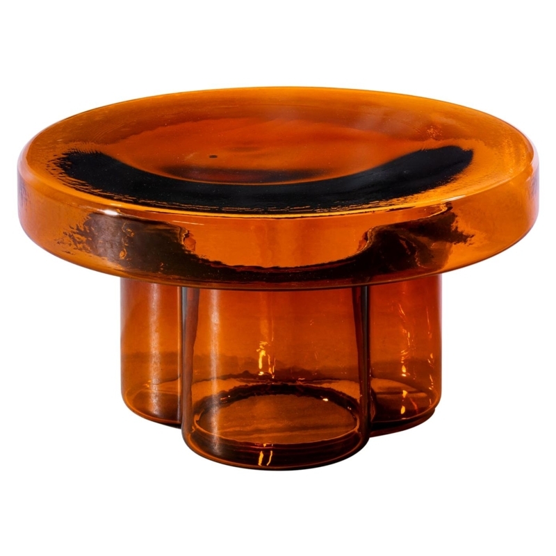 Amber Murano Glass High Coffee Table by Yiannis Ghikas